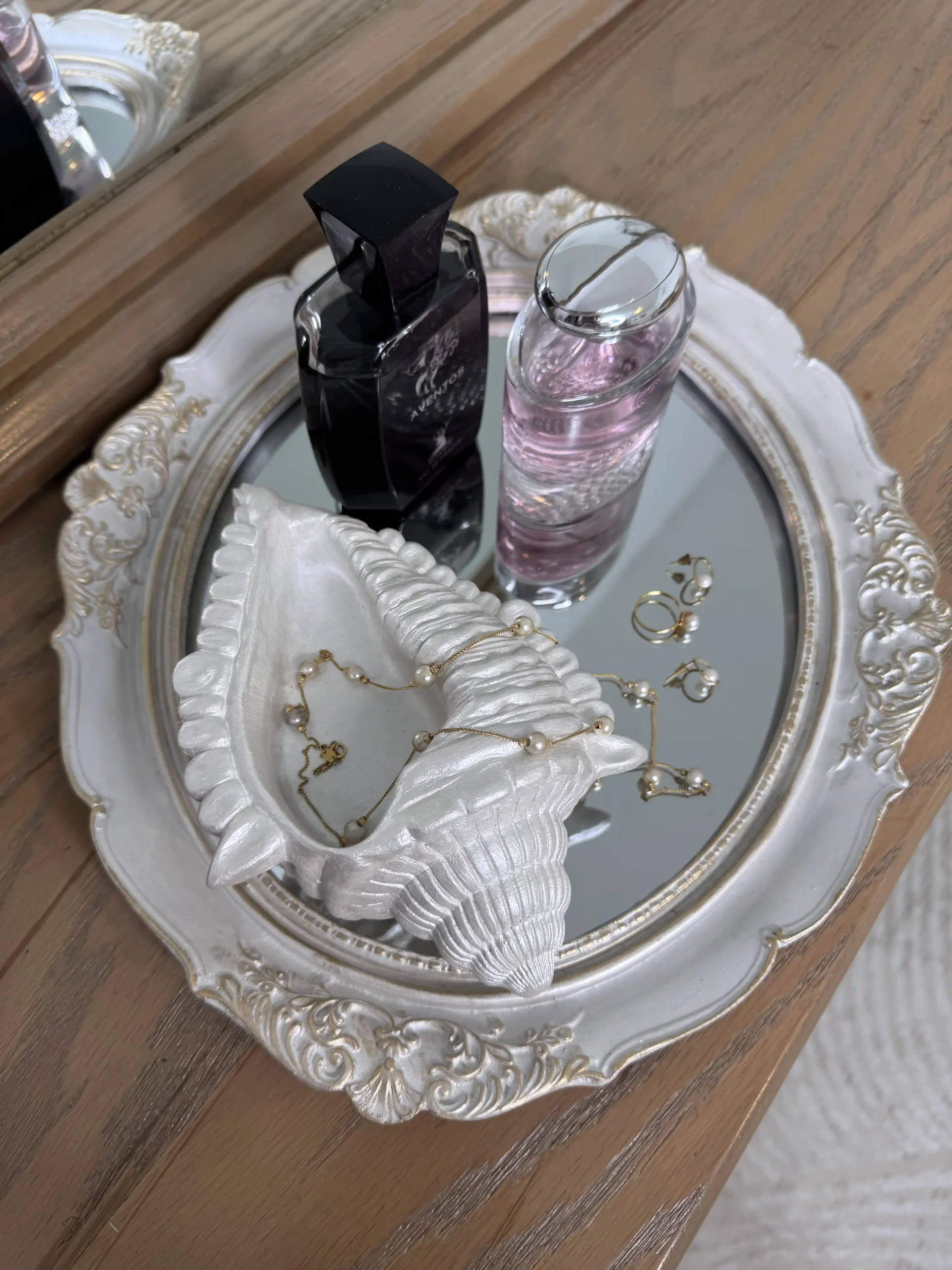 رایزر تاج رزین پلی استر سبز با پتینه ی قهوه ای طلایی - Image 2