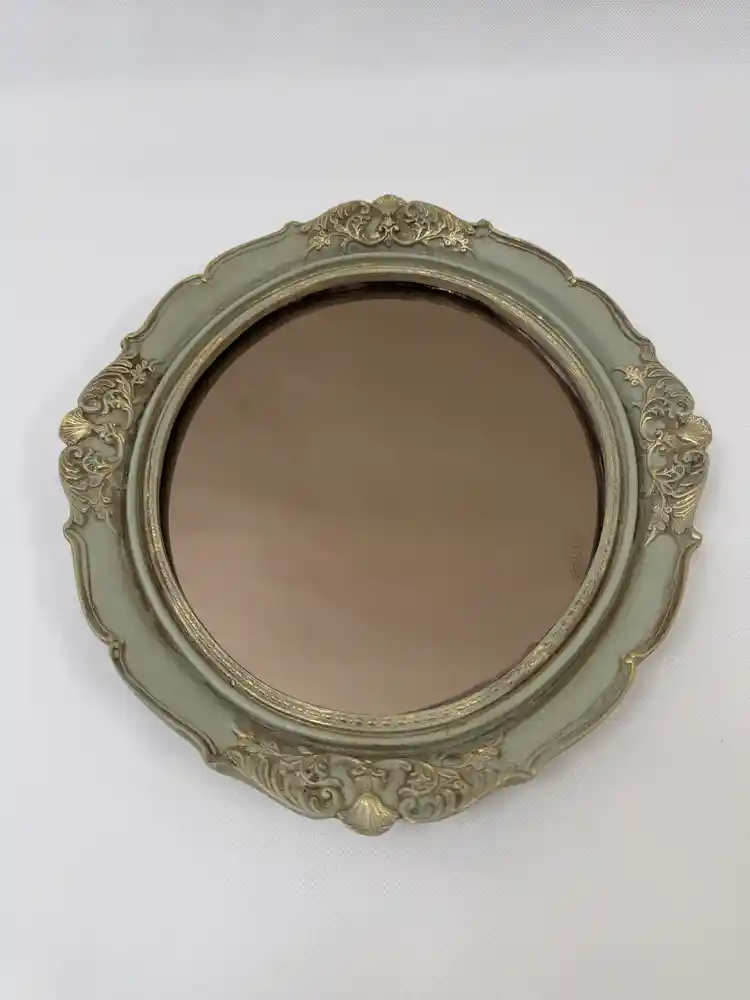 رایزر تاج رزین پلی استر سبز با پتینه ی قهوه ای طلایی